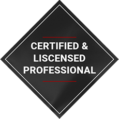 certified and licensed professional badge